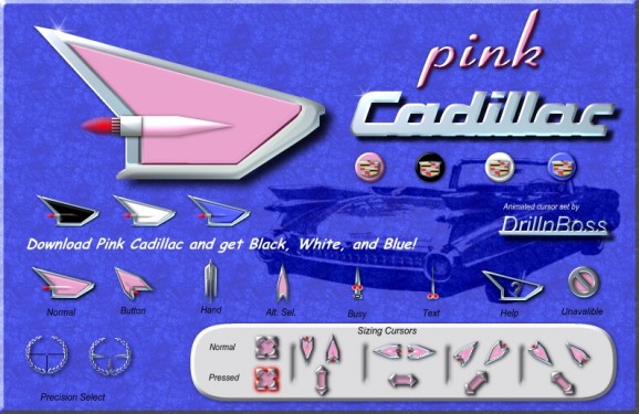 Pink Cadillac Cursor screenshot