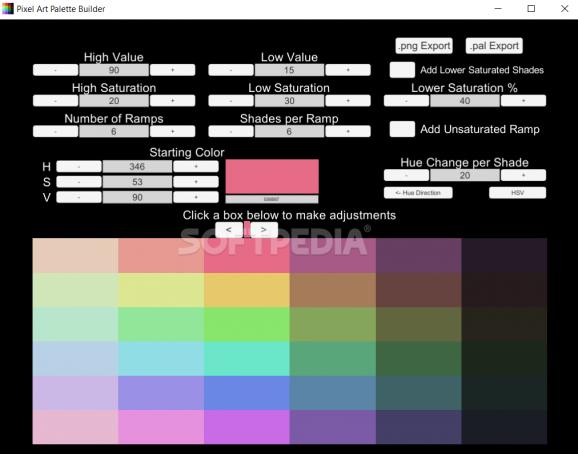 Pixel Art Palette Builder screenshot