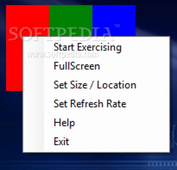 Pixel Exerciser screenshot