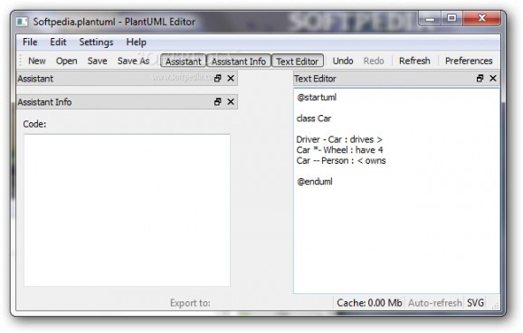PlantUML Editor screenshot