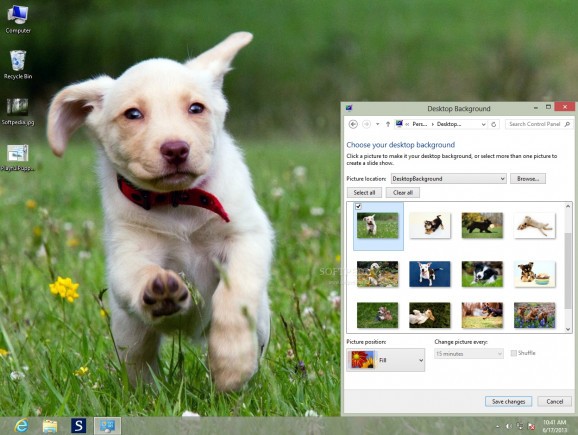 Playful Puppies Theme screenshot