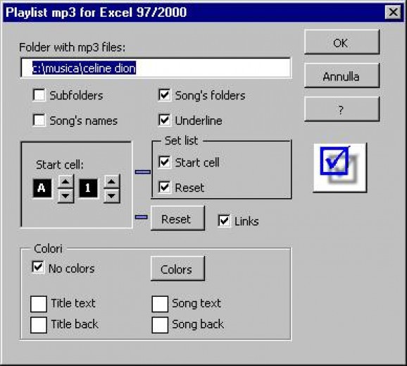 Playlist MP3 for Excel screenshot