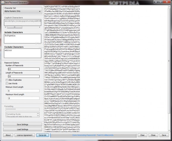 Java Password Generator screenshot