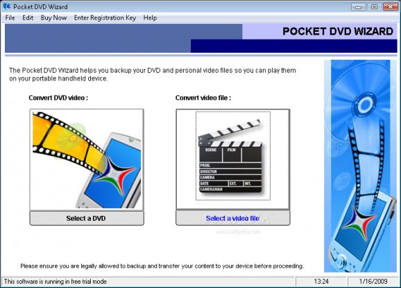 Pocket DVD Wizard screenshot