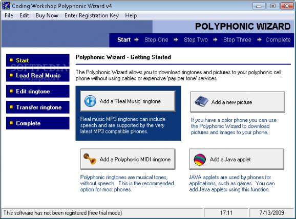 Polyphonic Ringtone Wizard screenshot