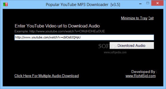 Popular YouTube MP3 Downloader screenshot