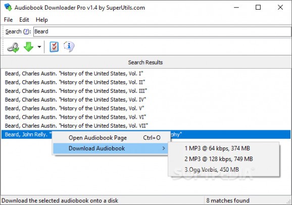 Portable Audiobook Downloader Pro screenshot