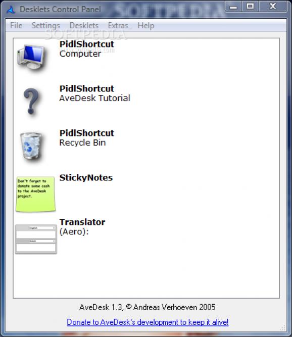 Portable Avedesk screenshot