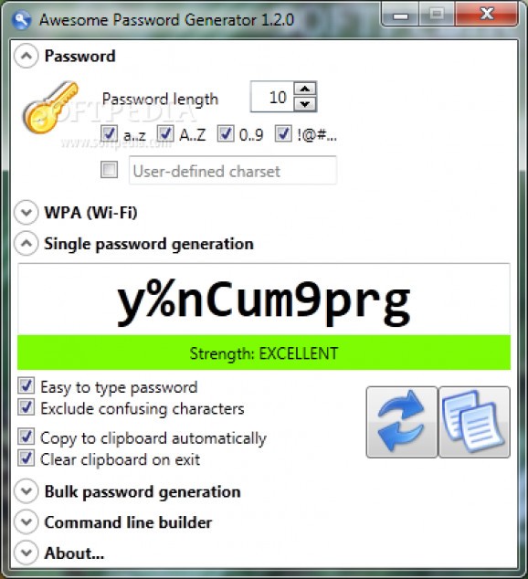 Portable Awesome Password Generator screenshot