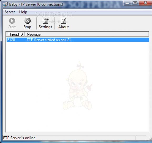 Portable Baby FTP Server screenshot