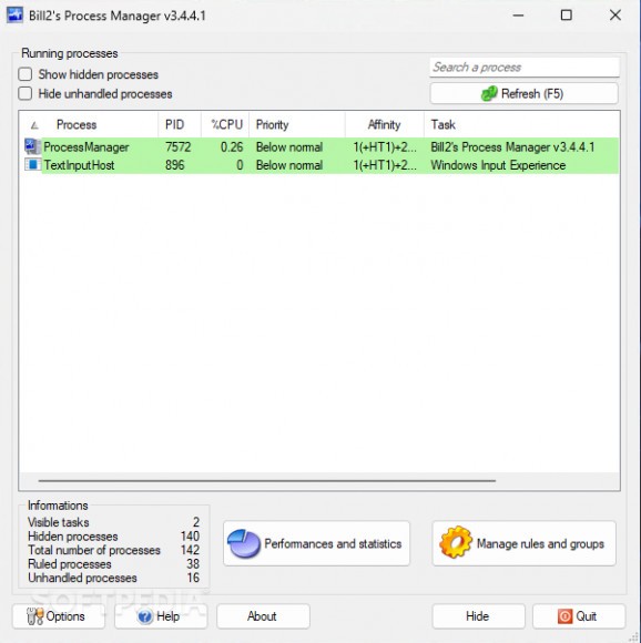 Portable Bill2's Process Manager screenshot