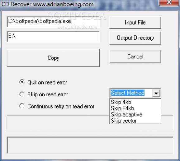 Portable CD Recover (a.k.a CdCopy) screenshot