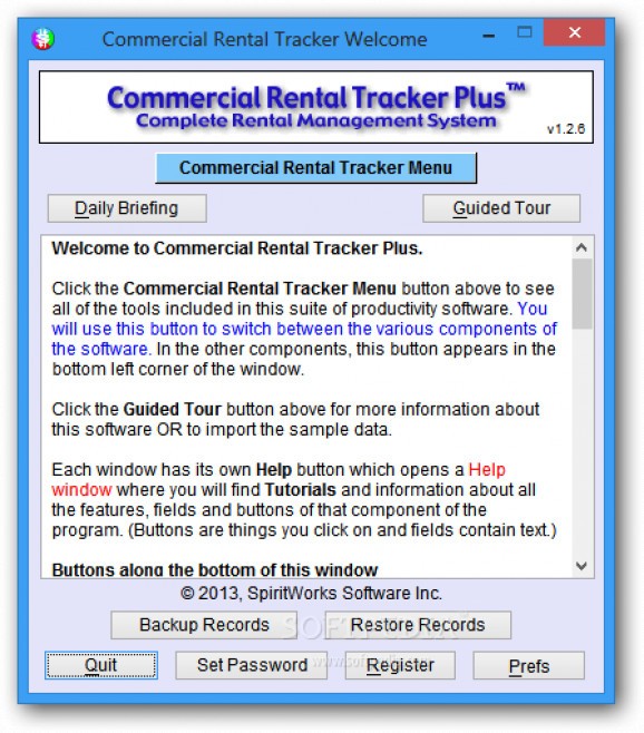 Portable Commercial Rental Tracker Plus screenshot