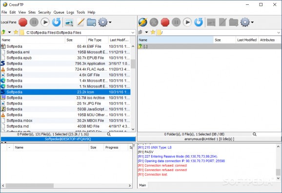 Portable CrossFTP screenshot