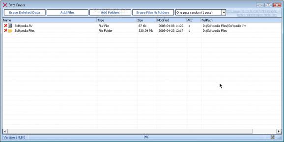 Portable Data Eraser screenshot