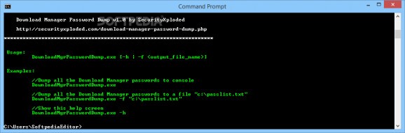 Portable Download Manager Password Dump screenshot