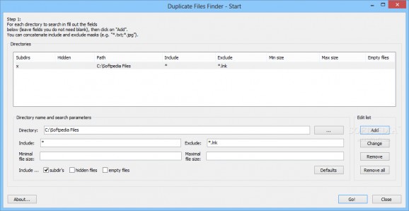 Portable Duplicate Files Finder screenshot