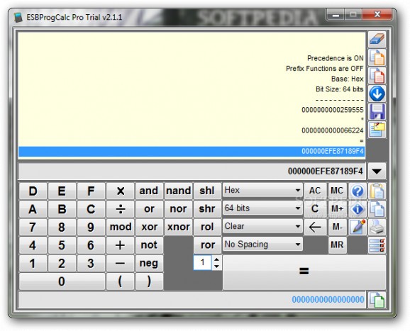 Portable ESBProgCalc Pro screenshot