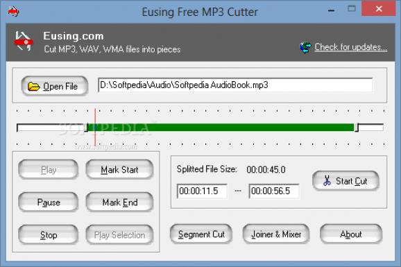 Portable Eusing Free MP3 Cutter screenshot