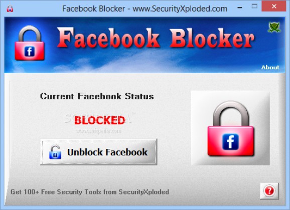 Portable Facebook Blocker screenshot