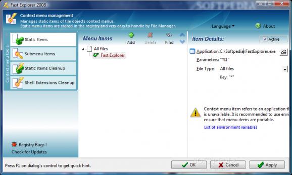 Portable Fast Explorer 2008 screenshot