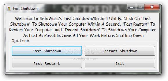 Portable Fast Shutdown screenshot