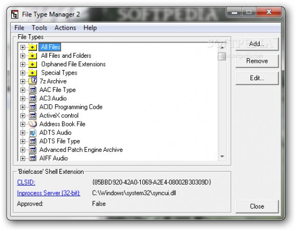 Portable File Type Manager screenshot