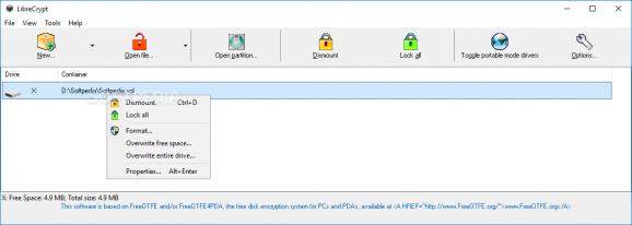 Portable LibreCrypt screenshot