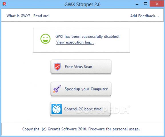Portable GWX Stopper screenshot