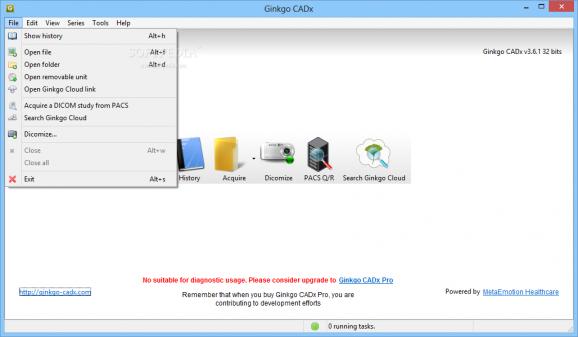 Portable Ginkgo CADx screenshot