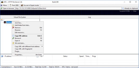 Portable HFS - HTTP File Server screenshot