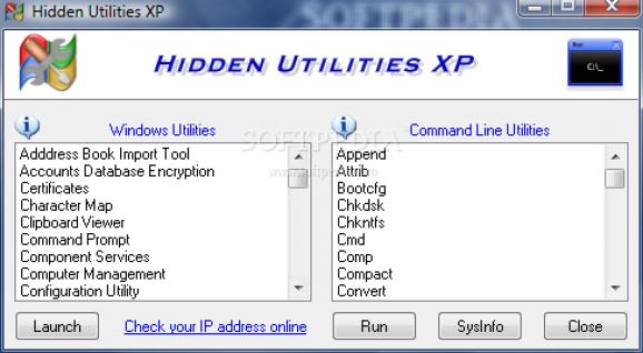 Portable Hidden Utilities XP screenshot