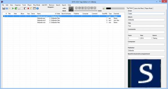 Portable IDTE - ID3 Tag Editor screenshot