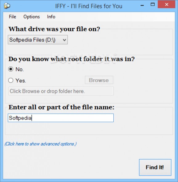 Portable IFFY - I'll Find Files for You screenshot