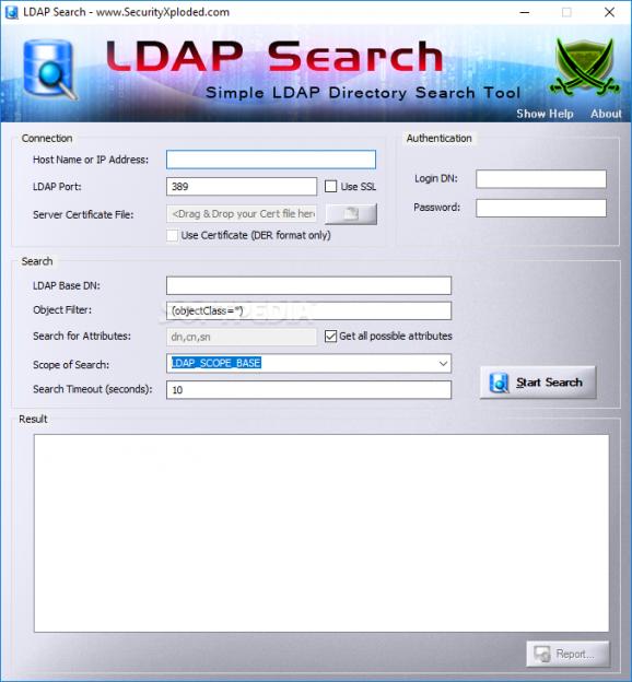 Portable LDAPSearch screenshot