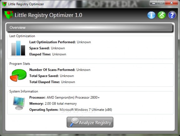 Portable Little Registry Optimizer screenshot