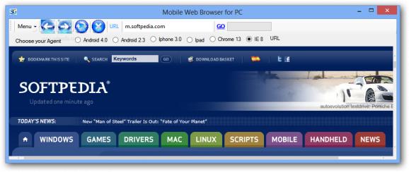 Portable Mobile Web Browser for PC screenshot