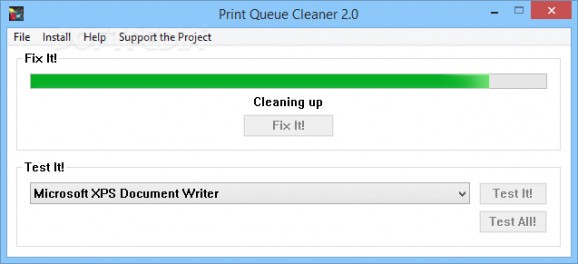 Portable Print Queue Cleaner screenshot