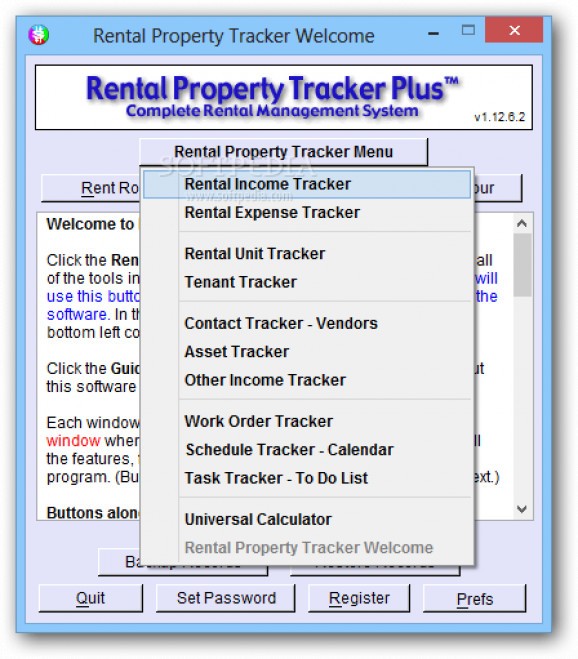 Portable Rental Property Tracker Plus screenshot