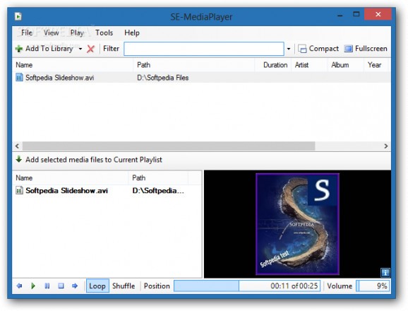 Portable SE-MediaPlayer screenshot