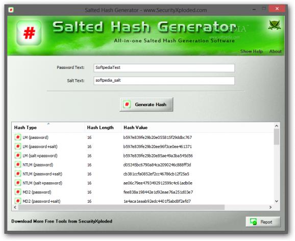 Portable Salted Hash Generator screenshot
