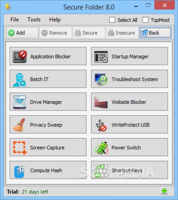 Portable Secure Folder screenshot