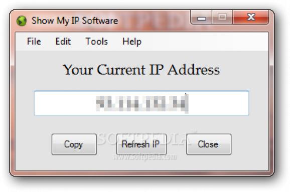 Portable Show My IP Software screenshot