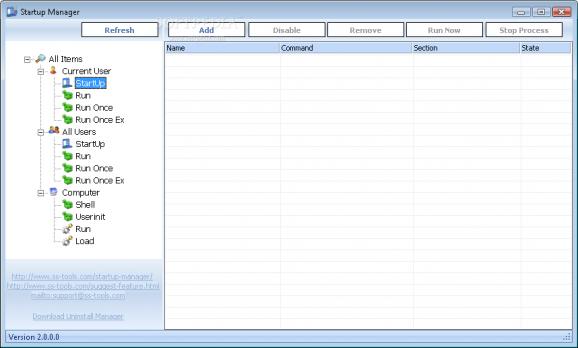Portable Startup Manager screenshot
