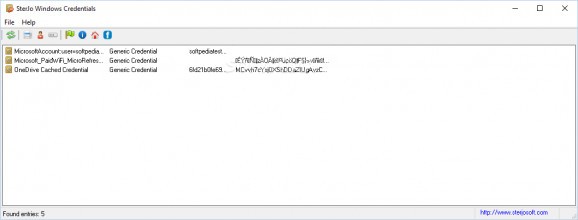 Portable SterJo Windows Credentials screenshot