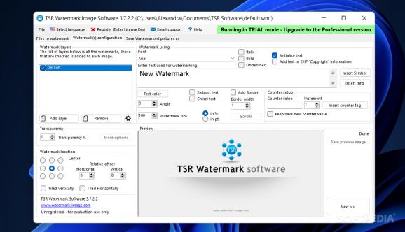Portable TSR Watermark Image Software Pro screenshot