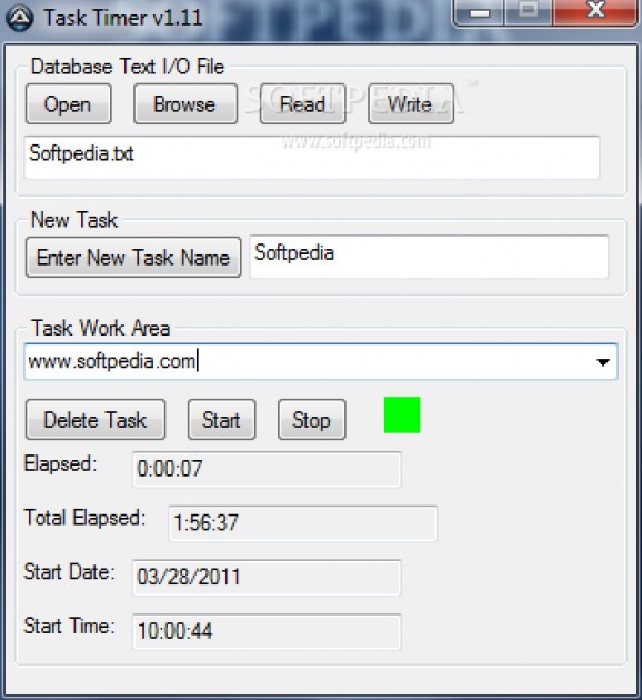 Portable Task Timer screenshot