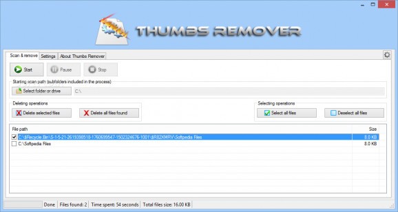 Portable Thumbs Remover screenshot