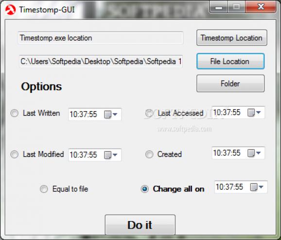 Portable Timestomp-GUI screenshot