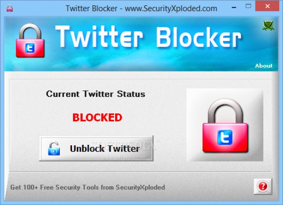 Portable Twitter Blocker screenshot